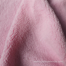Single Side Sherpa Long Pile Fabric For Blanket
